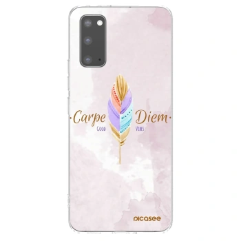 Picasee silikonový průhledný obal pro Samsung Galaxy S20 G980F - Užívej dne