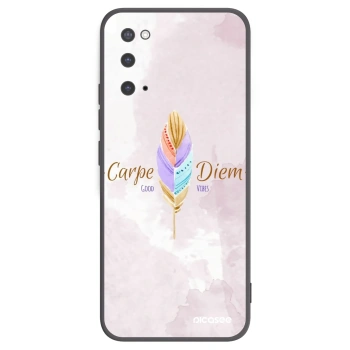 Picasee silikonový černý obal pro Samsung Galaxy S20 G980F - Užívej dne