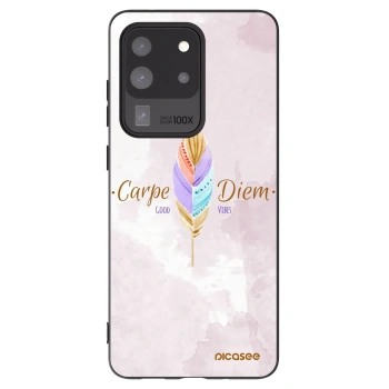 Picasee silikonový černý obal pro Samsung Galaxy S20 Ultra 5G G988F - Užívej dne