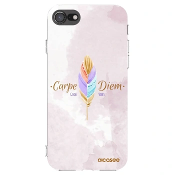 Picasee silikonový průhledný obal pro Apple iPhone SE 2020 - Užívej dne