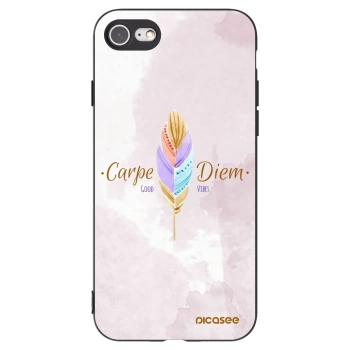 Picasee silikonový černý obal pro Apple iPhone SE 2020 - Užívej dne
