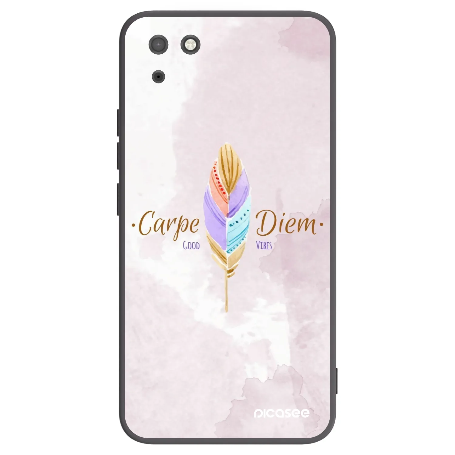 Picasee silikonový černý obal pro Huawei Y5P - Užívej dne