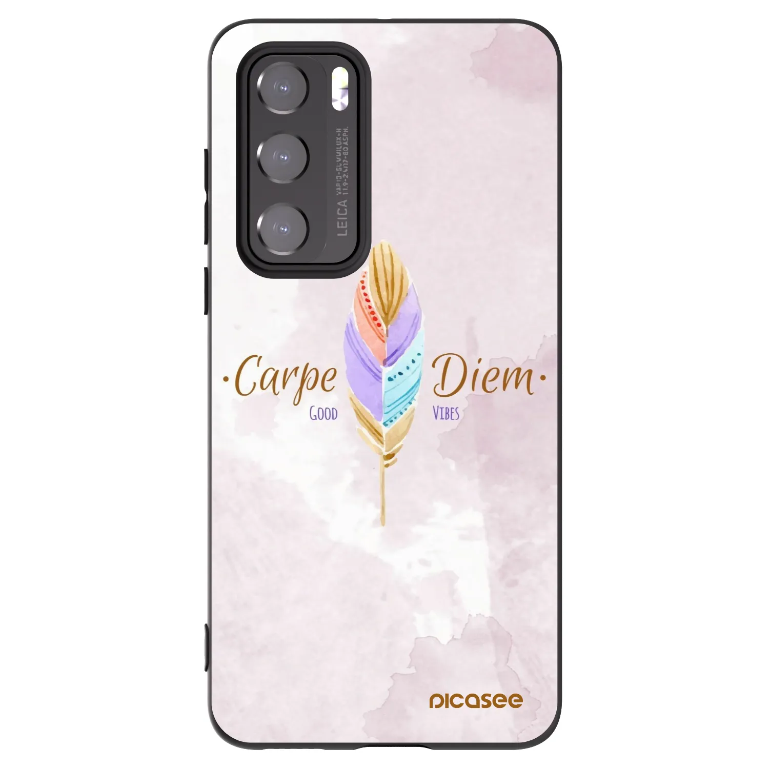 Picasee silikonový černý obal pro Huawei P40 - Užívej dne
