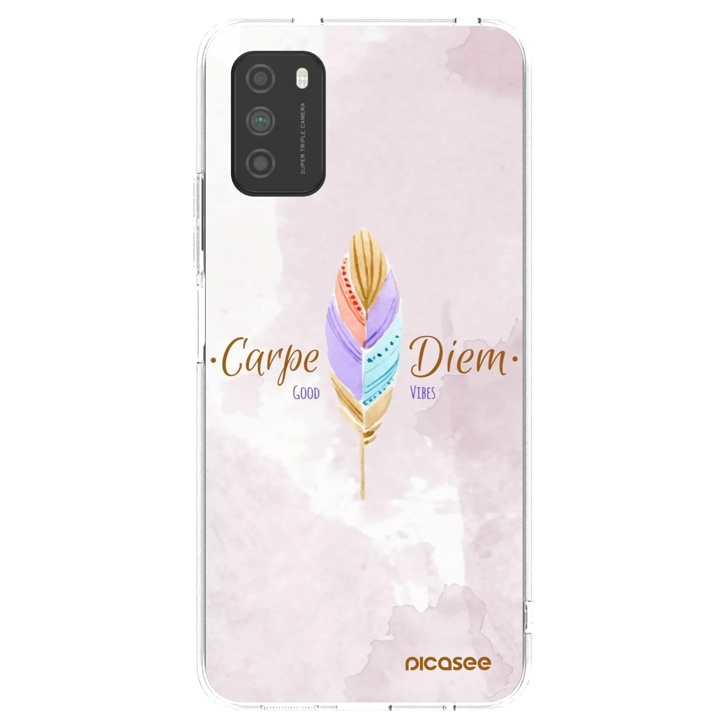 Picasee silikonový průhledný obal pro Xiaomi Poco M3 - Užívej dne