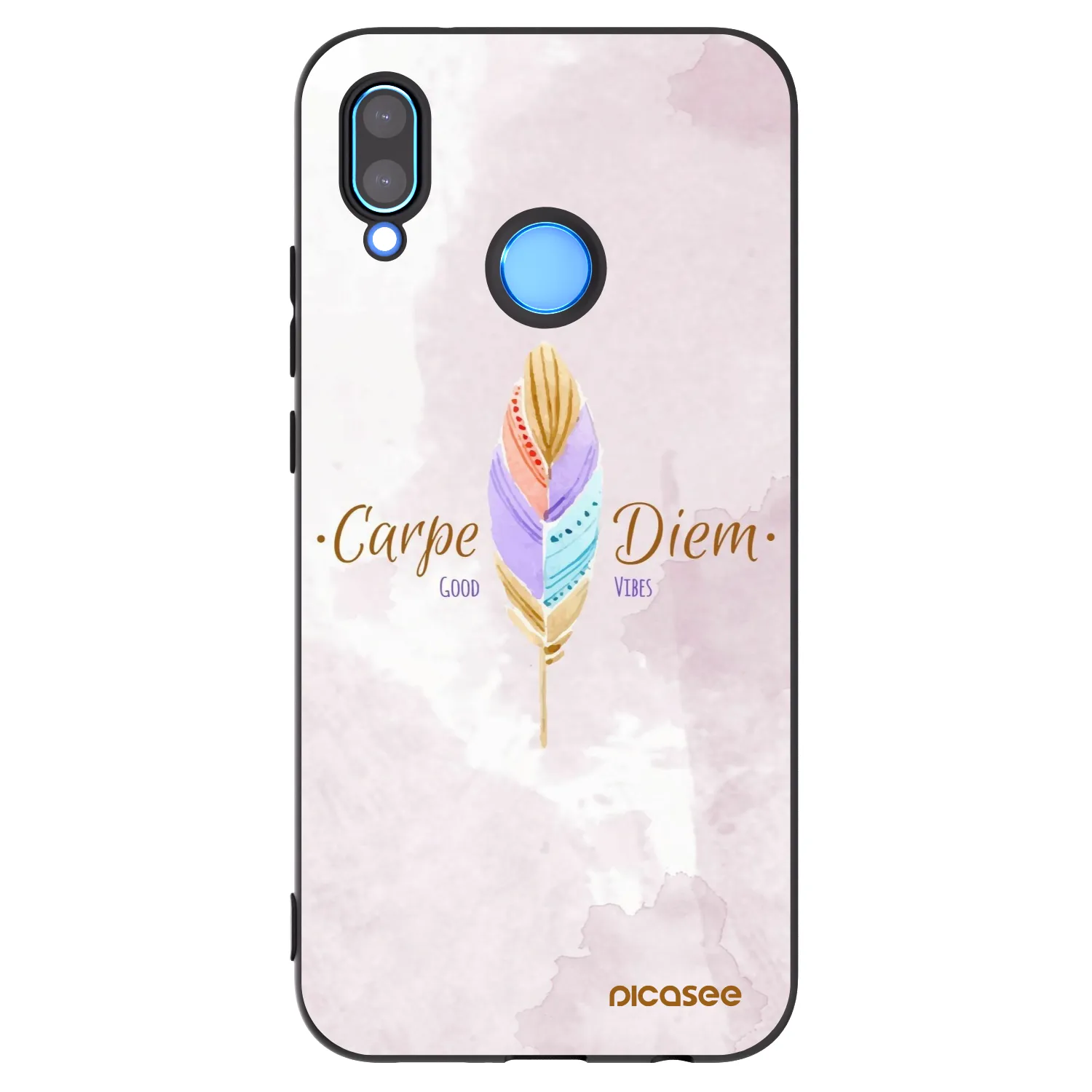 Picasee silikonový černý obal pro Huawei P20 Lite - Užívej dne