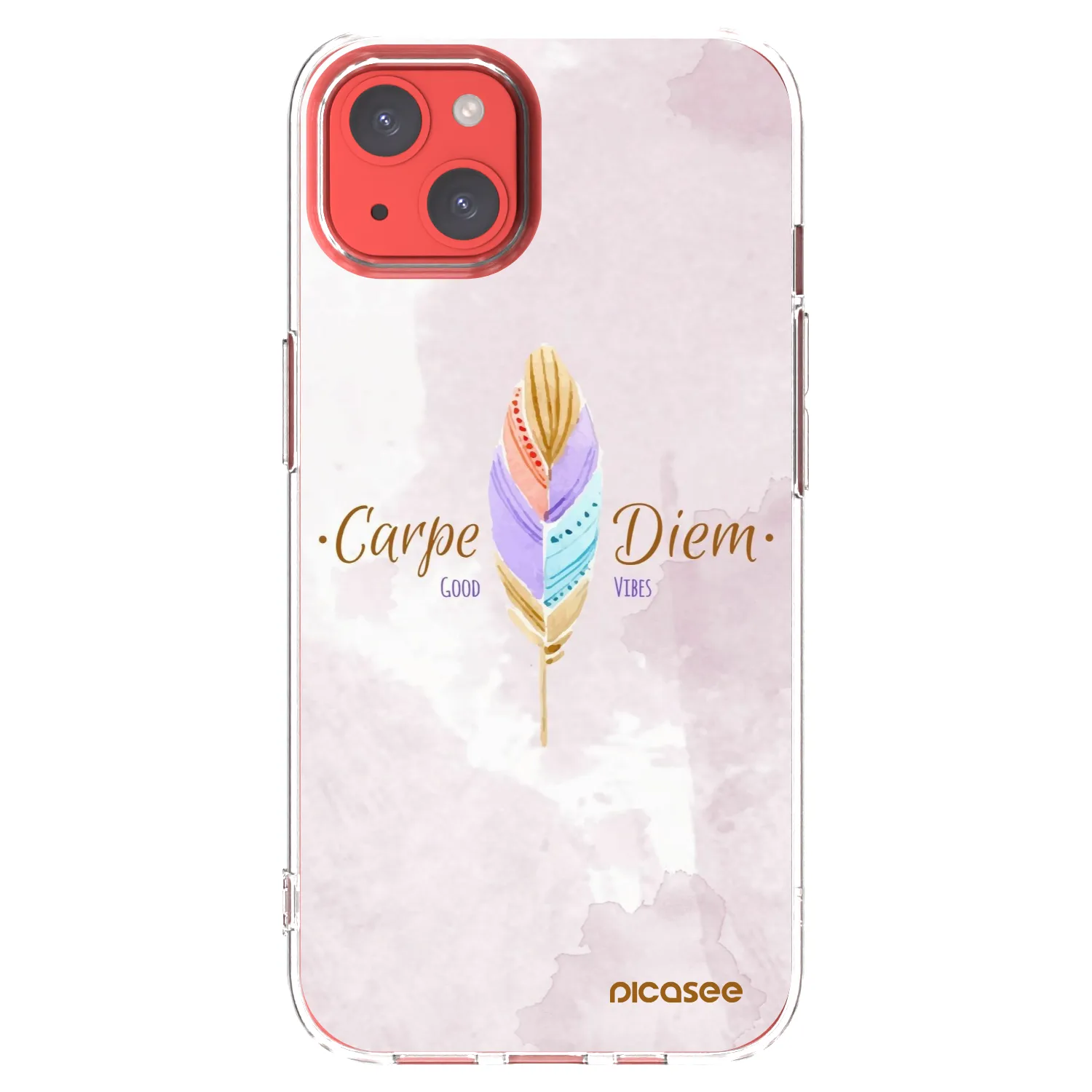 Picasee silikonový průhledný obal pro Apple iPhone 13 - Užívej dne