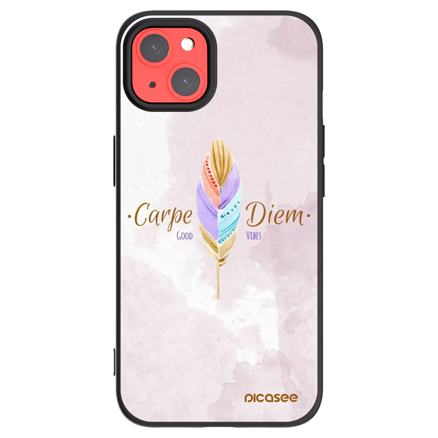 Picasee silikonový černý obal pro Apple iPhone 13 - Užívej dne
