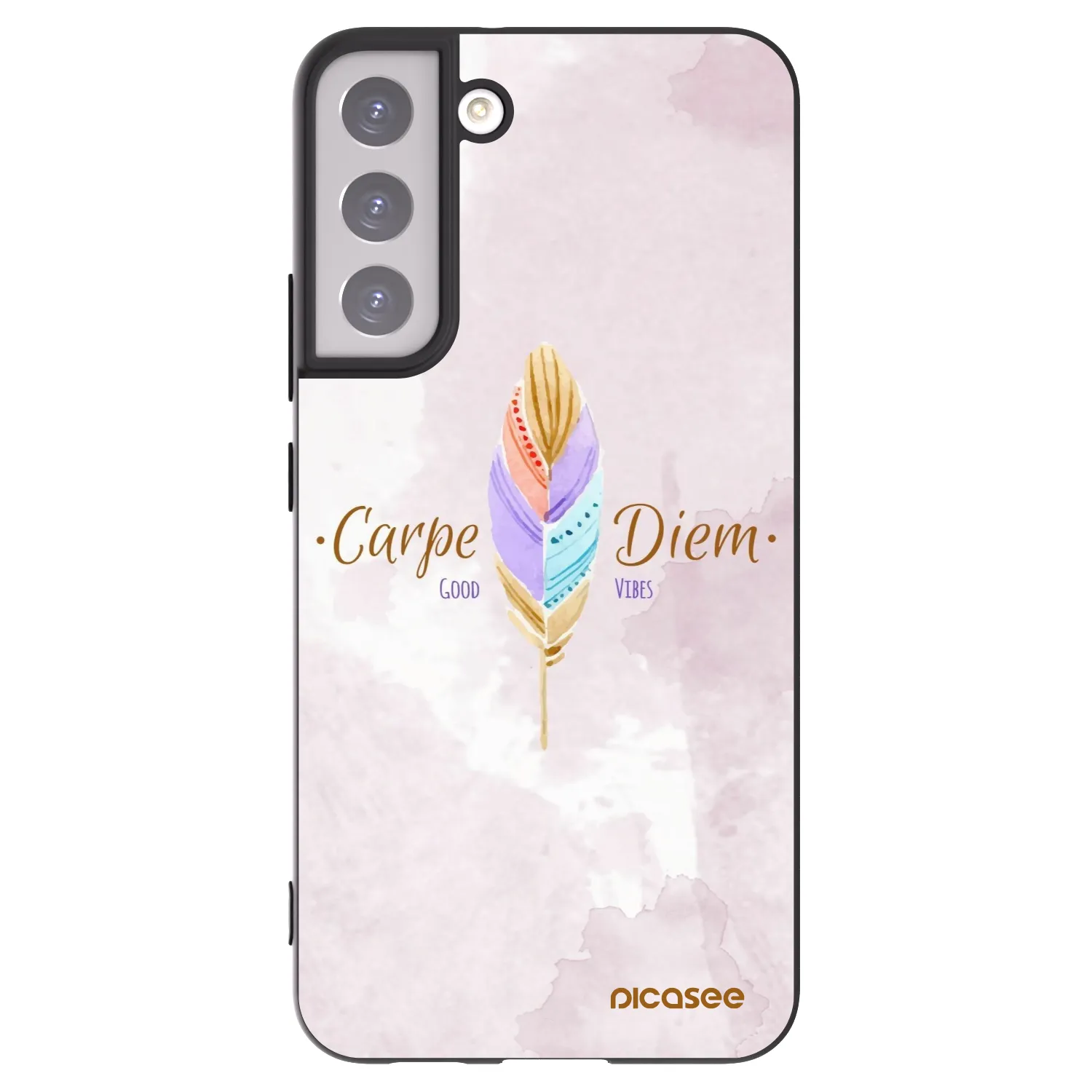 Picasee silikonový černý obal pro Samsung Galaxy S22+ 5G - Užívej dne