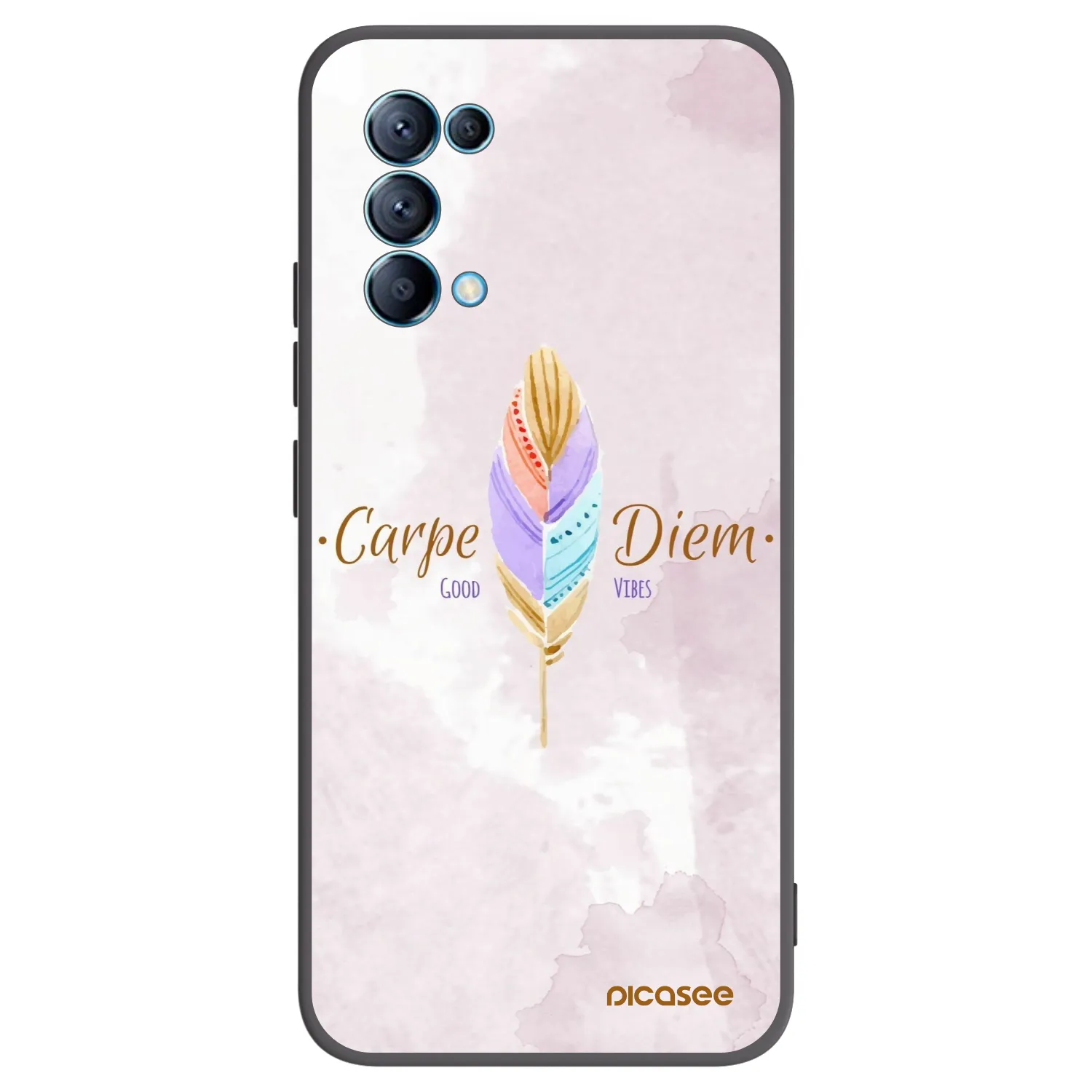 Picasee silikonový černý obal pro OPPO Reno 5 5G - Užívej dne
