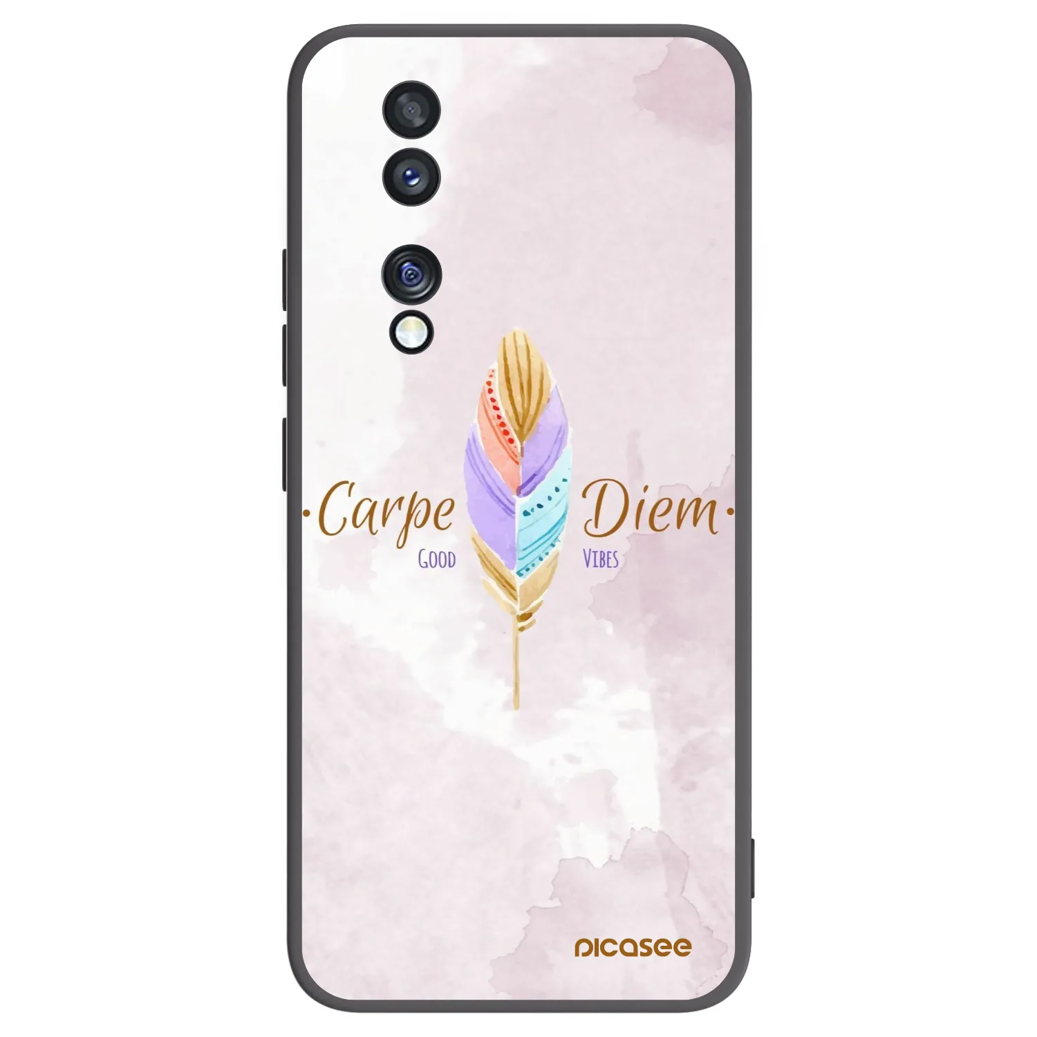Picasee silikonový černý obal pro Honor 70 - Užívej dne