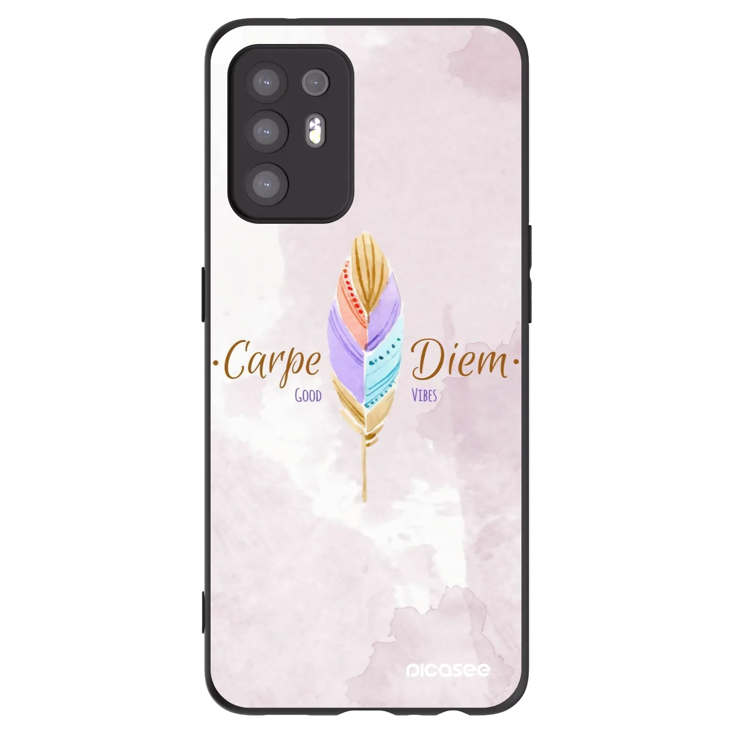 Picasee silikonový černý obal pro OPPO A94 5G - Užívej dne
