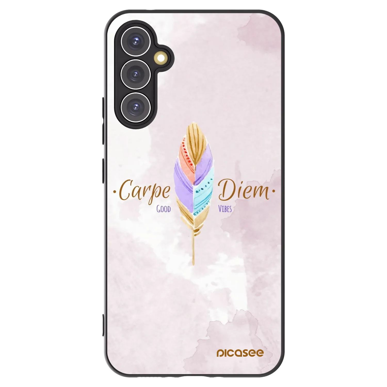 Picasee silikonový černý obal pro Samsung Galaxy A34 5G A346B - Užívej dne