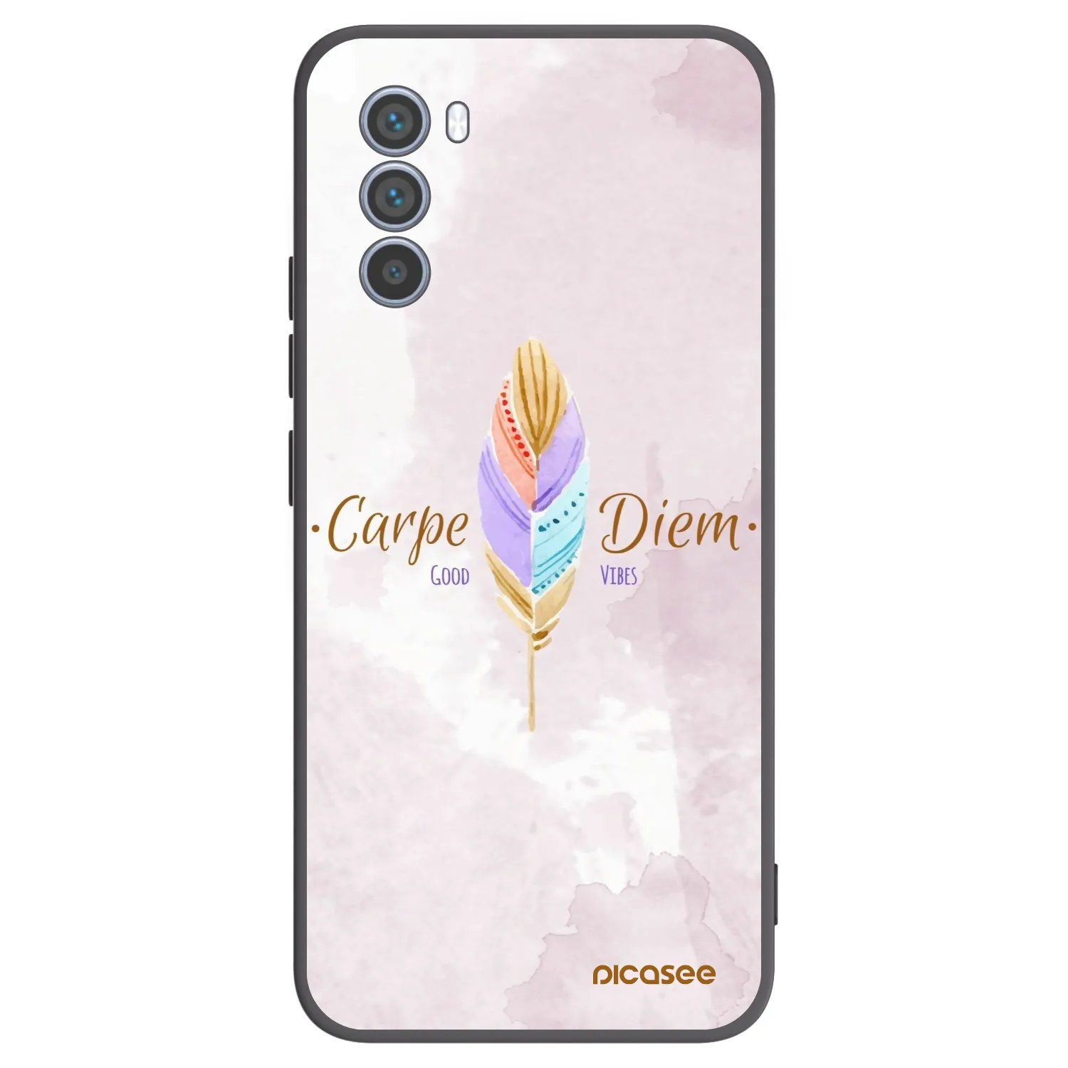 Picasee silikonový černý obal pro Motorola Moto G62 - Užívej dne