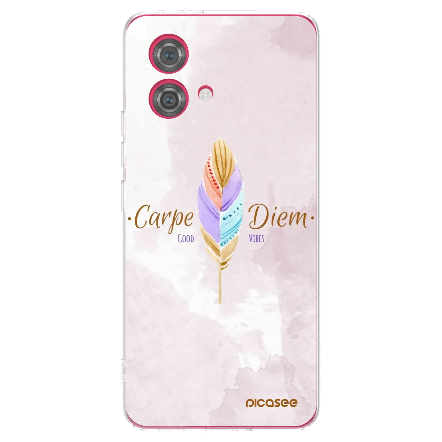 Picasee silikonový průhledný obal pro Motorola Moto G84 5G - Užívej dne