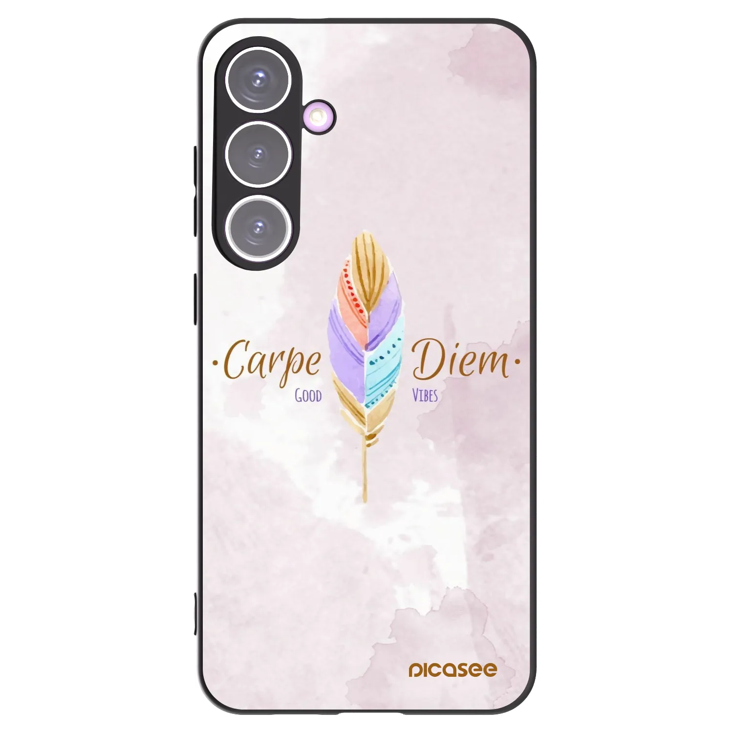 Picasee silikonový černý obal pro Samsung Galaxy S24+ S926B 5G - Užívej dne
