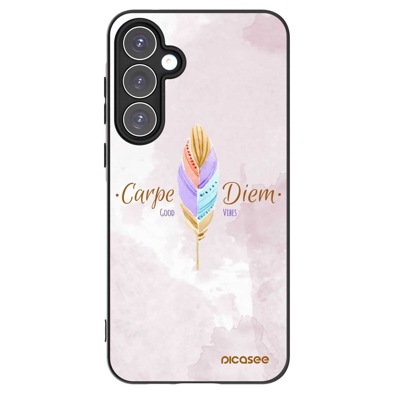 Picasee silikonový černý obal pro Samsung Galaxy A55 5G A556B - Užívej dne