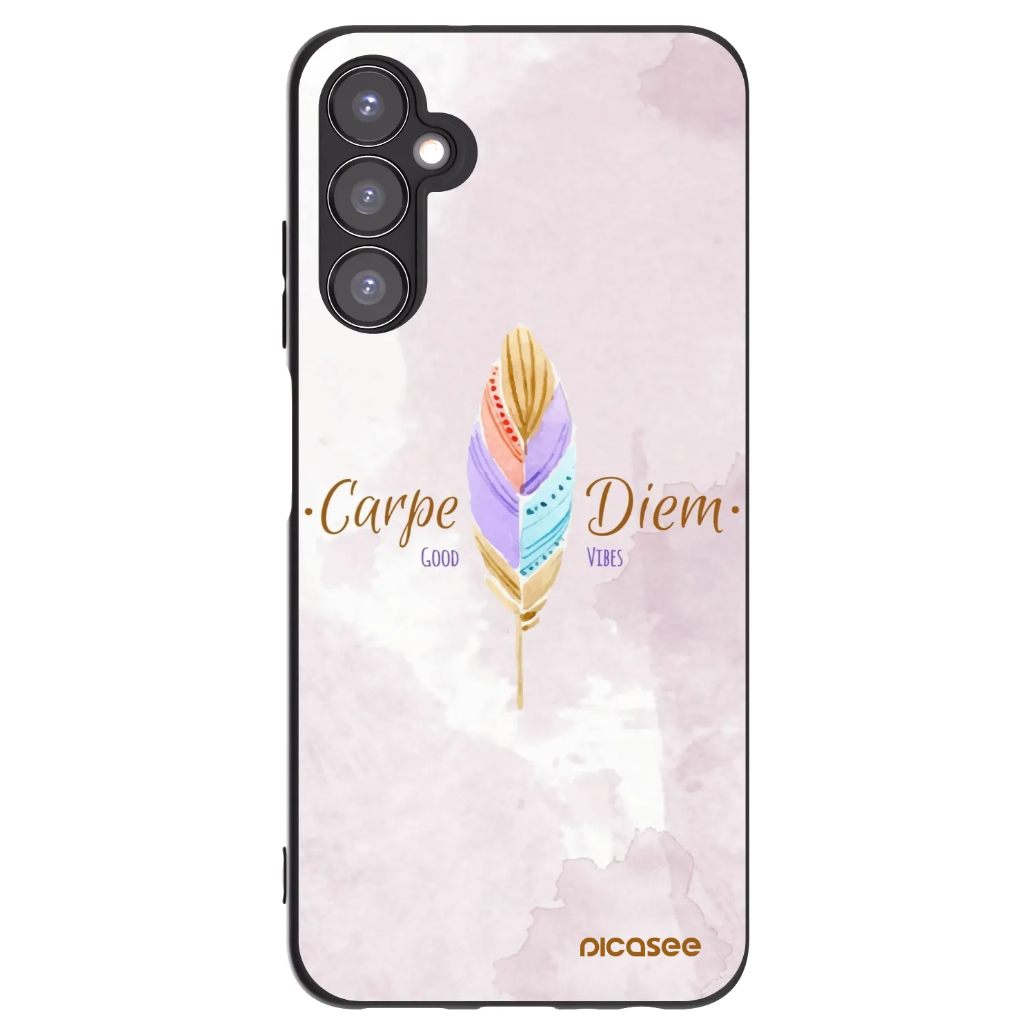 Picasee silikonový černý obal pro Samsung Galaxy A05s A057G - Užívej dne