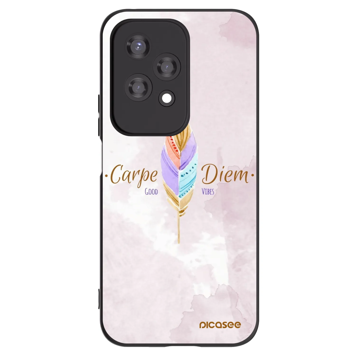 Picasee silikonový černý obal pro Honor 200 Lite - Užívej dne