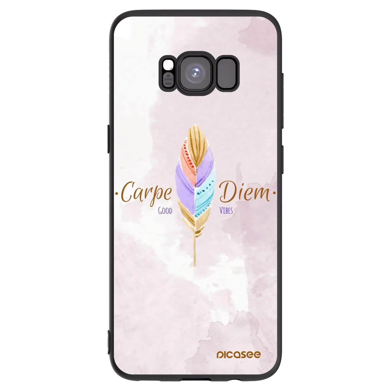 Picasee silikonový černý obal pro Samsung Galaxy S8 G950F - Užívej dne