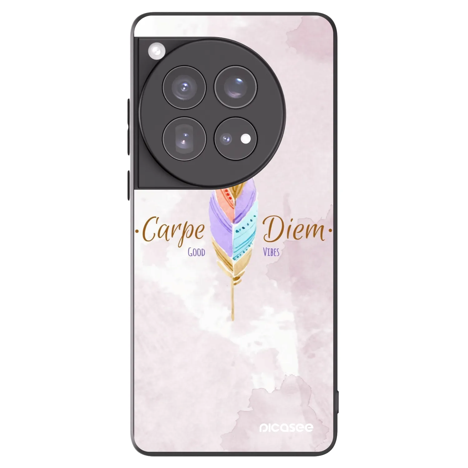 Picasee silikonový černý obal pro OnePlus 12 5G - Užívej dne