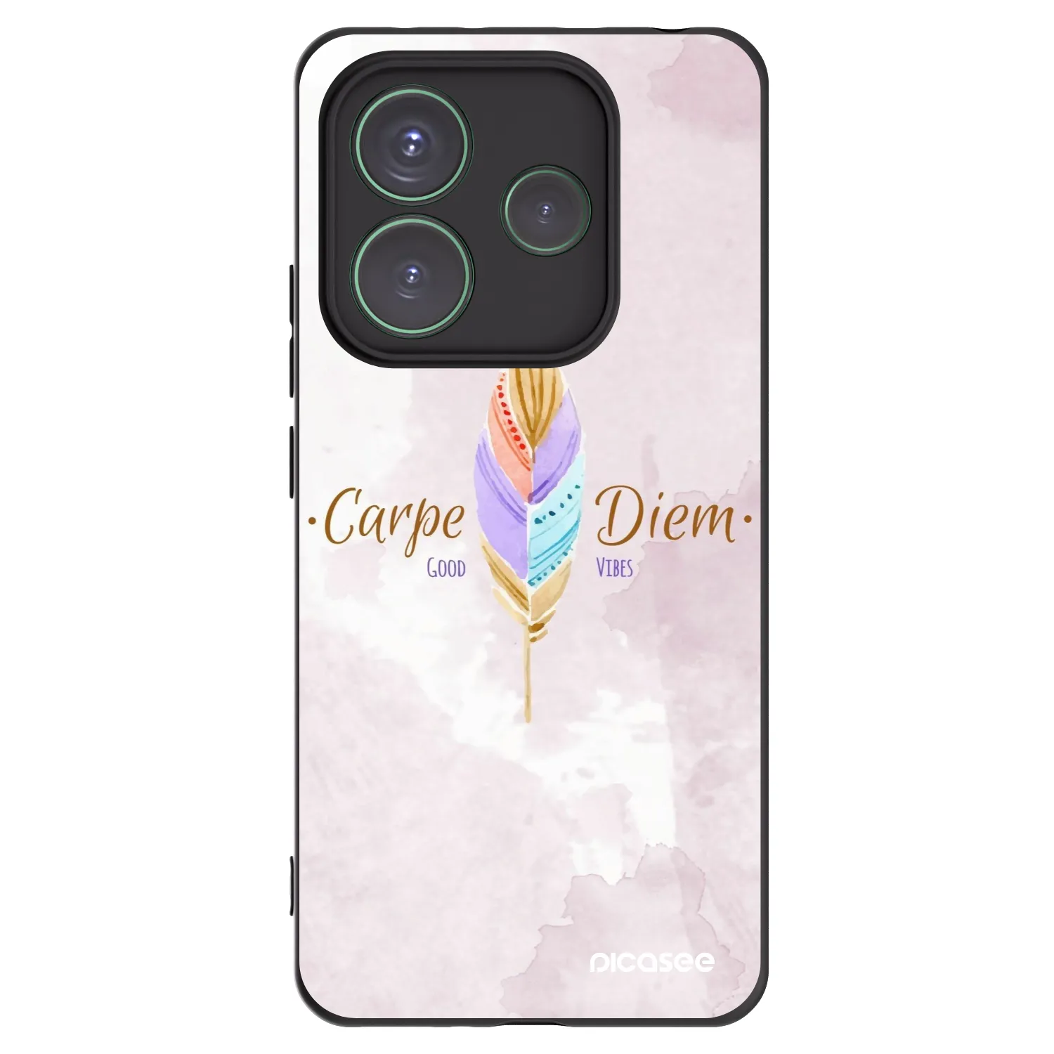 Picasee silikonový černý obal pro Xiaomi Redmi Note 14 5G - Užívej dne