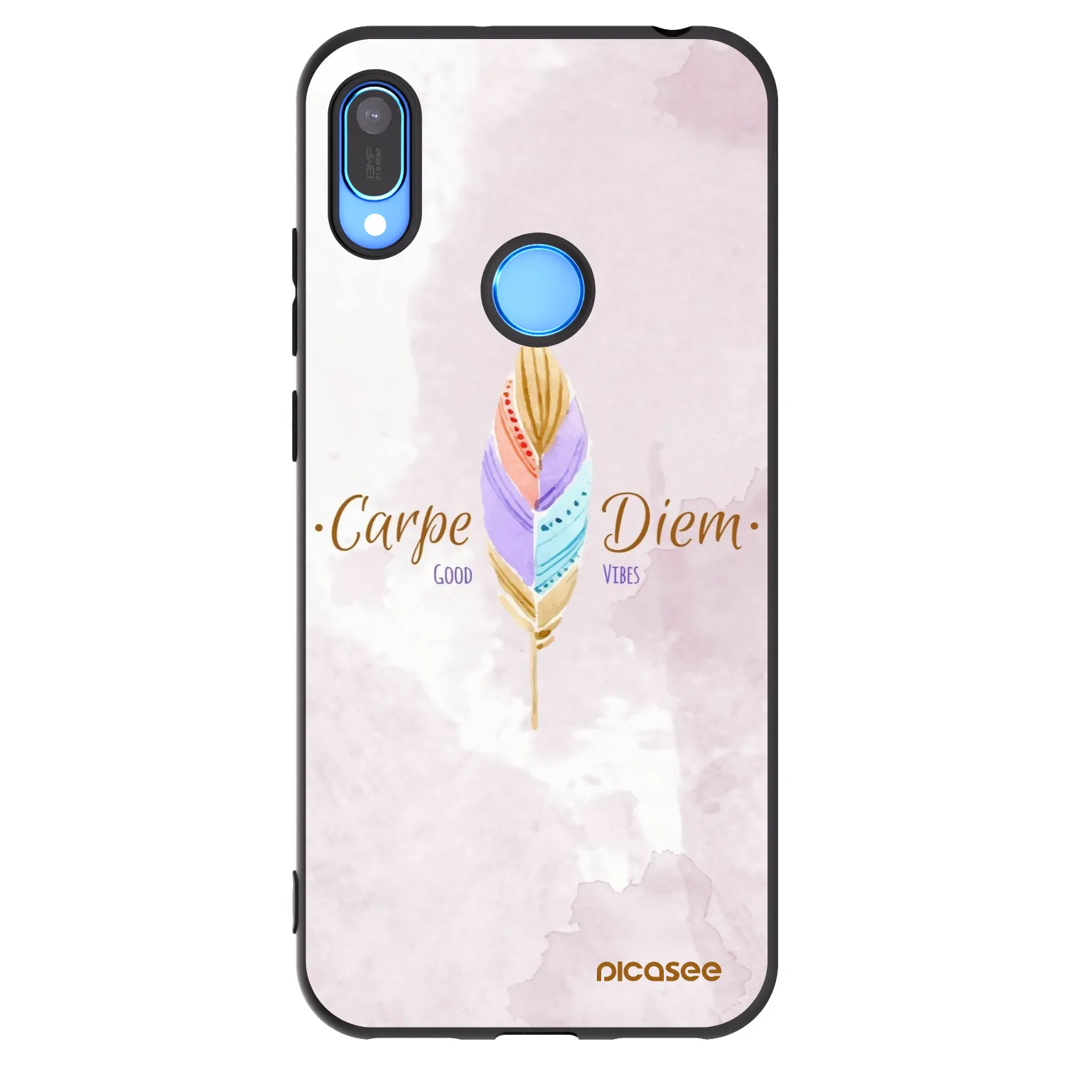 Picasee silikonový černý obal pro Huawei Y6 2019 - Užívej dne