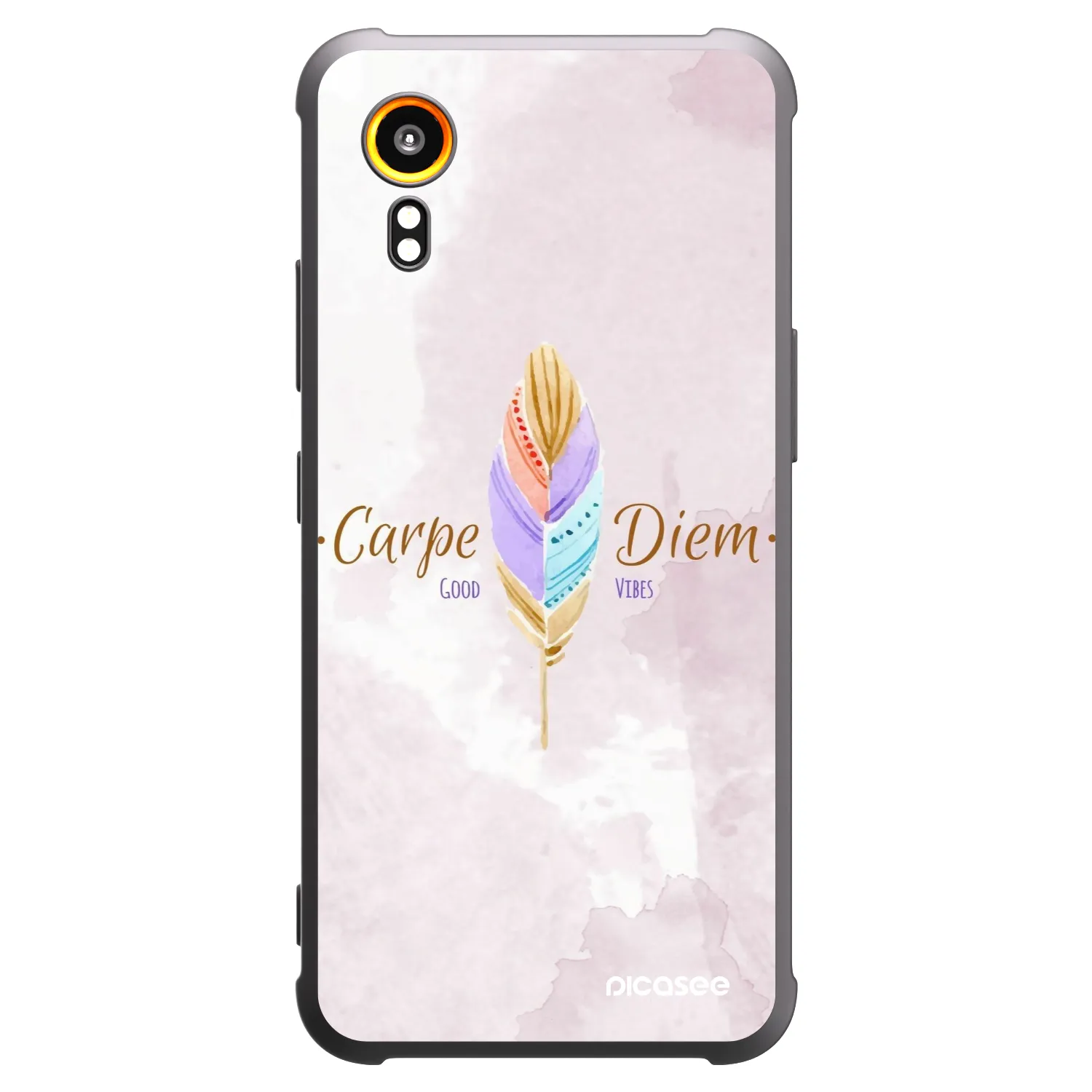 Picasee silikonový černý obal pro Samsung Galaxy Xcover 7 - Užívej dne