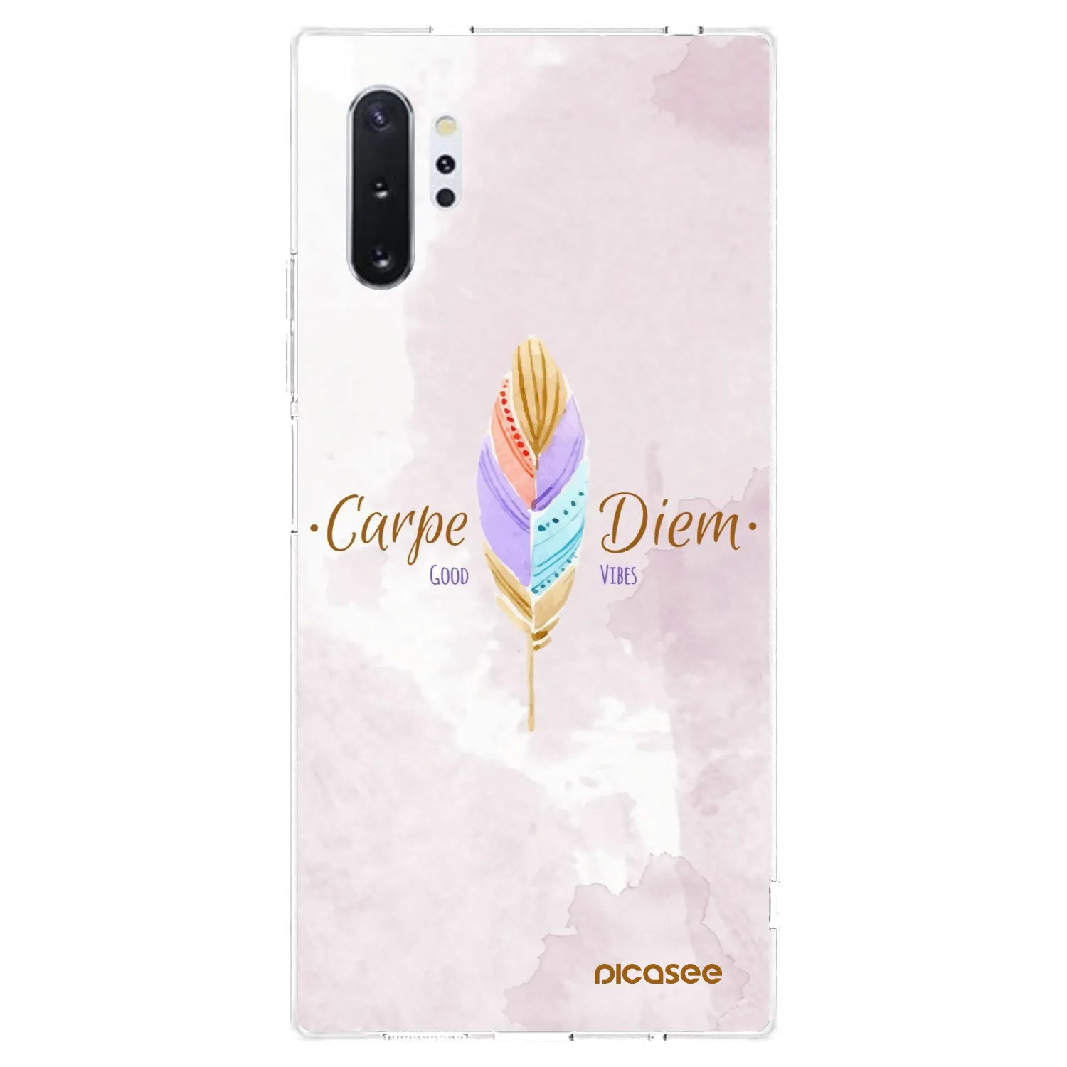 Picasee silikonový průhledný obal pro Samsung Galaxy Note 10+ N975F - Užívej dne