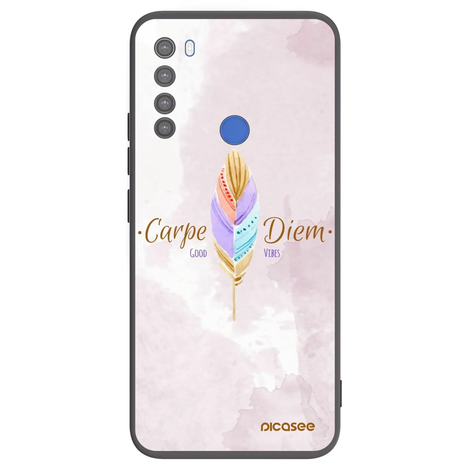 Picasee silikonový černý obal pro Xiaomi Redmi Note 8T - Užívej dne