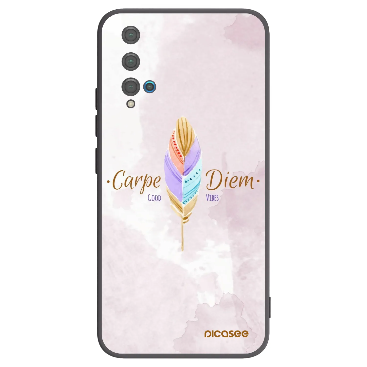 Picasee silikonový černý obal pro Huawei Nova 5T - Užívej dne