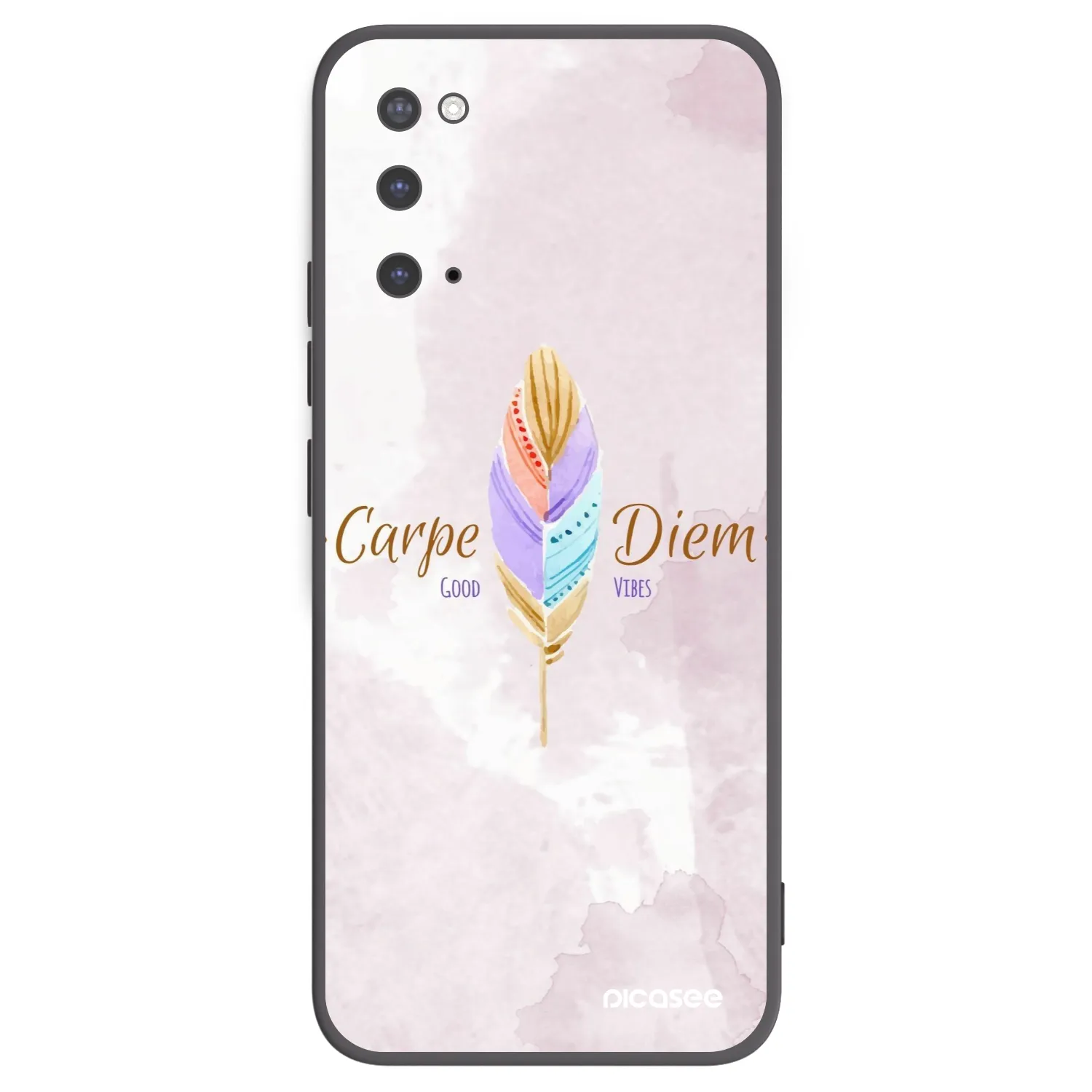 Picasee silikonový černý obal pro Samsung Galaxy S20 G980F - Užívej dne