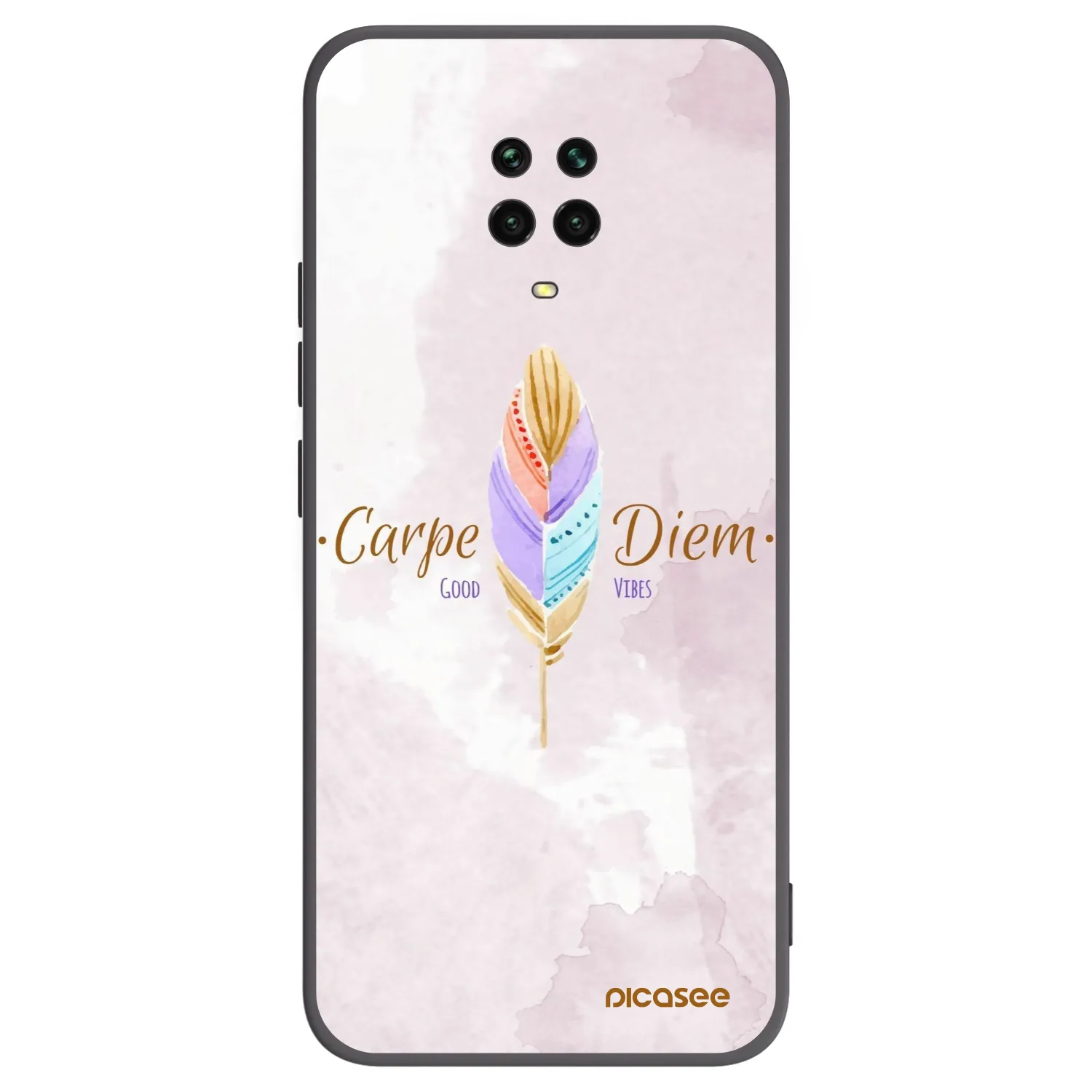 Picasee silikonový černý obal pro Xiaomi Redmi Note 9 Pro - Užívej dne