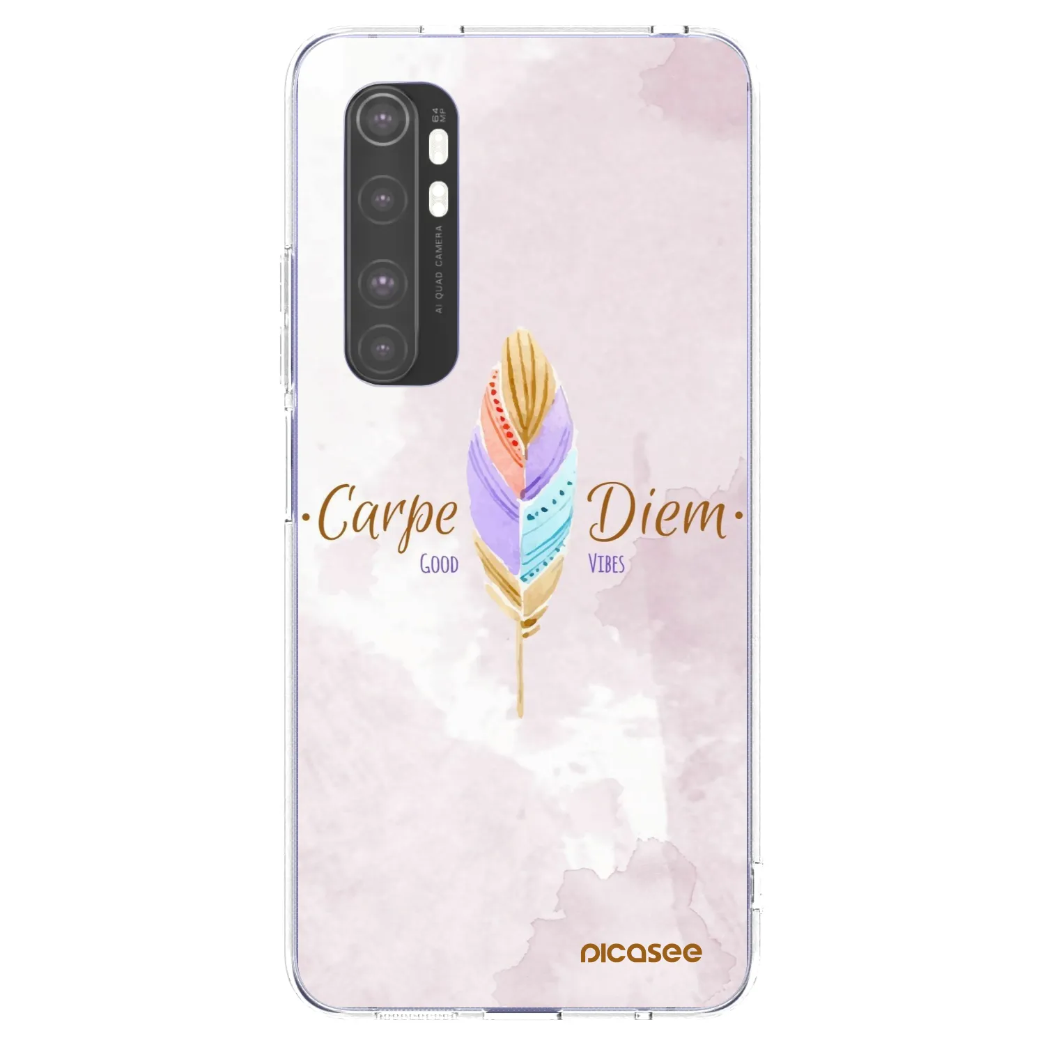 Picasee silikonový průhledný obal pro Xiaomi Mi Note 10 Lite - Užívej dne
