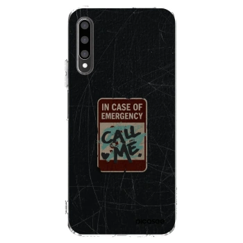 Picasee silikonový průhledný obal pro Honor 9X Pro - EMERGENCY