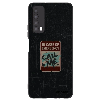 Picasee silikonový černý obal pro Huawei P Smart 2021 - EMERGENCY