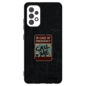 Picasee silikonový černý obal pro Samsung Galaxy A32 5G A326B - EMERGENCY