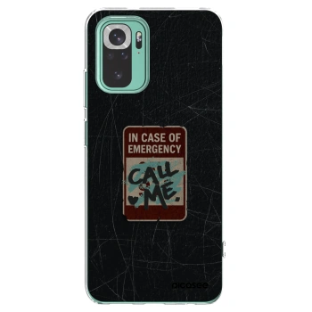 Picasee silikonový průhledný obal pro Xiaomi Redmi Note 10 Pro - EMERGENCY