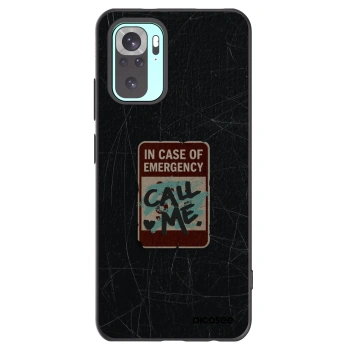Picasee silikonový černý obal pro Xiaomi Redmi Note 10 Pro - EMERGENCY