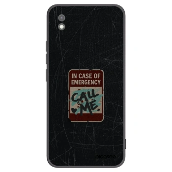 Picasee silikonový černý obal pro Xiaomi Redmi 9AT - EMERGENCY
