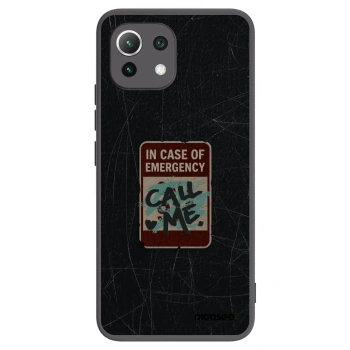 Picasee silikonový černý obal pro Xiaomi Mi 11 Lite - EMERGENCY