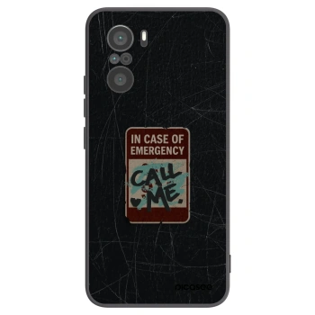 Picasee silikonový černý obal pro Xiaomi Poco F3 - EMERGENCY