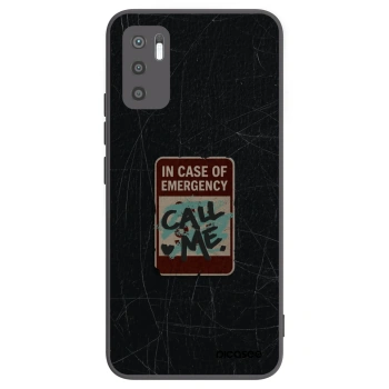 Picasee silikonový černý obal pro Xiaomi Redmi Note 10 5G - EMERGENCY