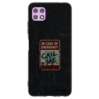 Picasee silikonový černý obal pro Samsung Galaxy A22 A226B 5G - EMERGENCY