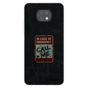 Picasee silikonový průhledný obal pro Xiaomi Redmi Note 9T - EMERGENCY