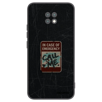 Picasee silikonový černý obal pro Xiaomi Redmi Note 9T - EMERGENCY