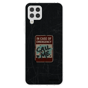 Picasee silikonový průhledný obal pro Samsung Galaxy A22 A225F 4G - EMERGENCY