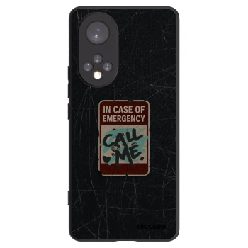 Picasee silikonový černý obal pro Honor 50 5G - EMERGENCY