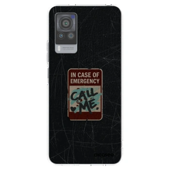 Picasee silikonový průhledný obal pro Vivo X60 Pro 5G - EMERGENCY