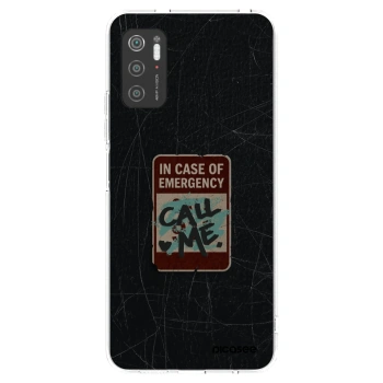 Picasee silikonový průhledný obal pro Xiaomi Poco M3 Pro 5G - EMERGENCY