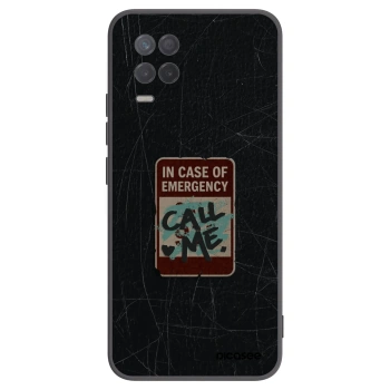 Picasee silikonový černý obal pro Realme 8 5G - EMERGENCY